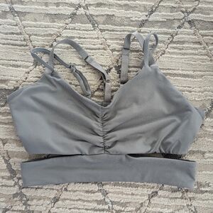 Grey Handful bound and determined sports bra size small with inserts
